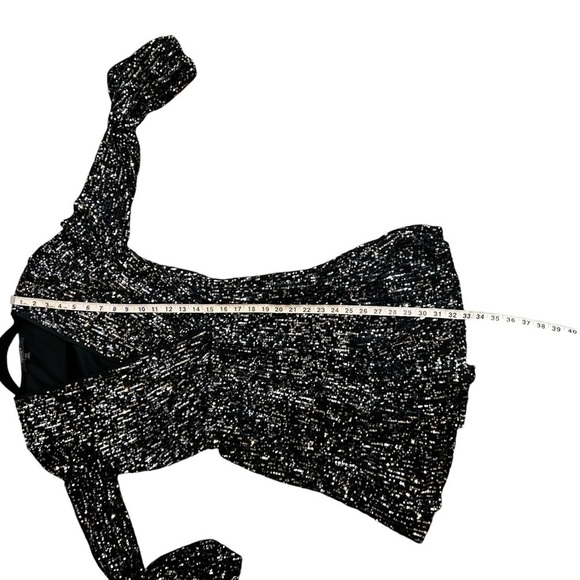 EVERNEW Raquel Sequin Tiered Skater Dress - Picture 13 of 13